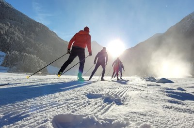 Langlaufunterricht in der Pension Anja in Kleinarl